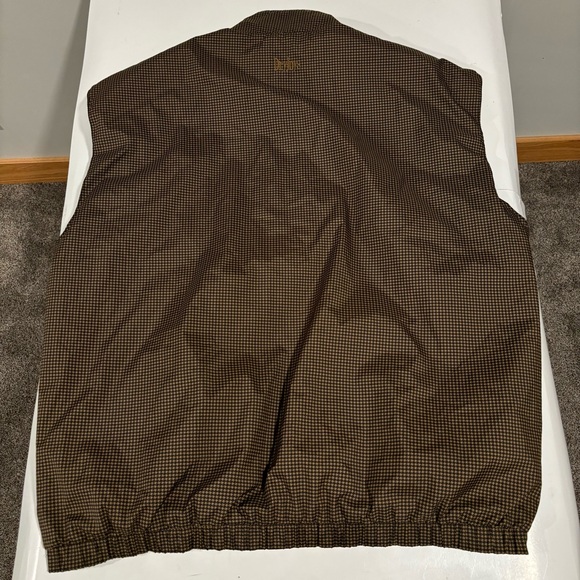 Dryjoys By Footjoy Men's Size Large 1/4 Zip Houndstooth Pullover Vest Pockets - Picture 2 of 6